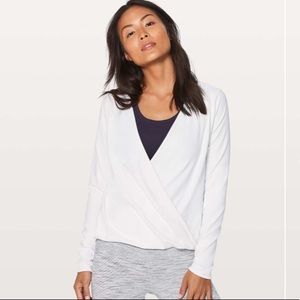 lululemon Full Freedom Wrap Long Sleeve Top White